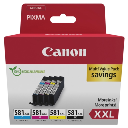 [829691] Canon CLI-581XXL BK/C/M/Y Multipack