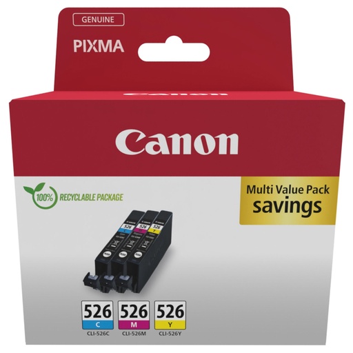 [829859] Canon CLI-526 C/M/Y Multipack