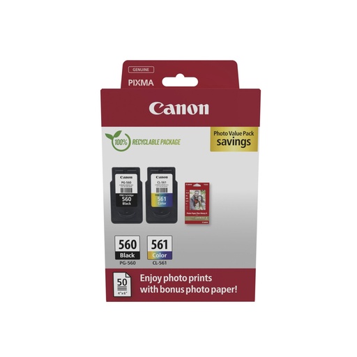 [829943] Canon PG-560 / CL-561 Photo Value Pack