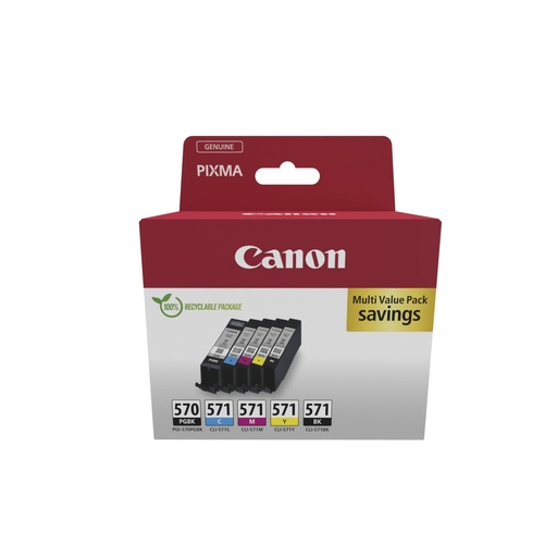 [838070] Canon PGI-570/CLI-571 Multi Pack PGBK/C/M/Y/BK