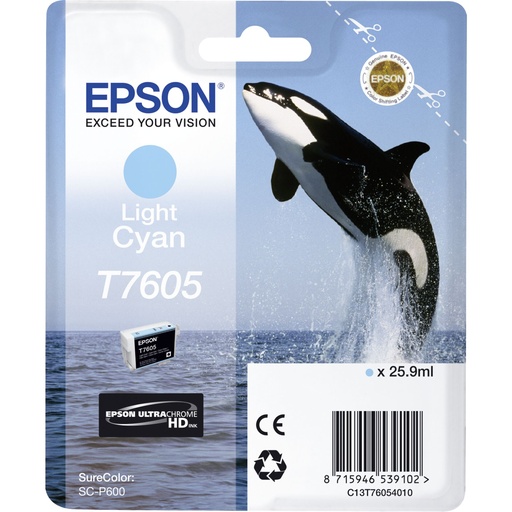 [857906] Epson ink cartridge light cyan T 7605