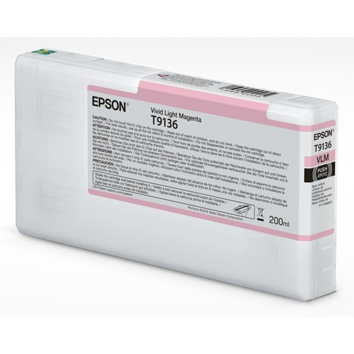 [881498] Epson ink cartridge vivid light magenta T 913 200 ml     T 9136N