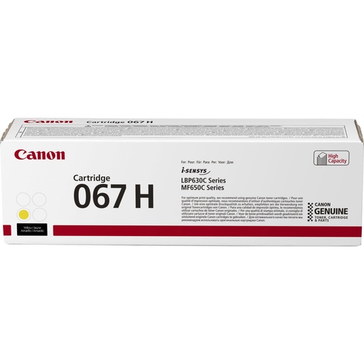 [768490] Canon Toner Cartridge 067 H Y yellow