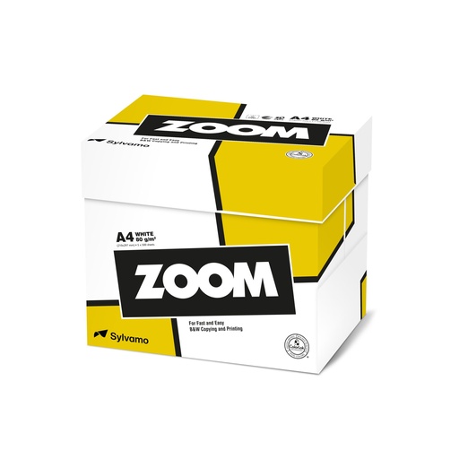 [167248] 5x 500 Sheets ZOOM Copy Paper A 4, 80 g, white