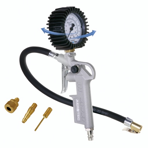 [572448] Aerotec tyre filler calibrated + 30cm hose + adapters