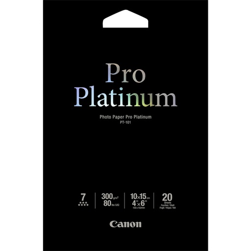 [273182] Canon PT-101 10x15 cm, 20 sheet Photo Paper Pro Platinum   300 g