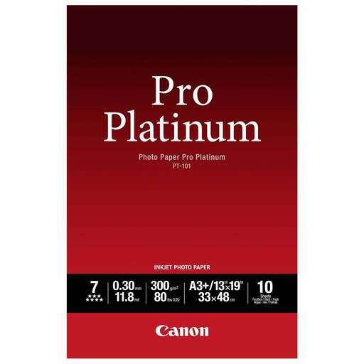 [273203] Canon PT-101 A 3+, 10 sheet Photo Paper Pro Platinum   300 g