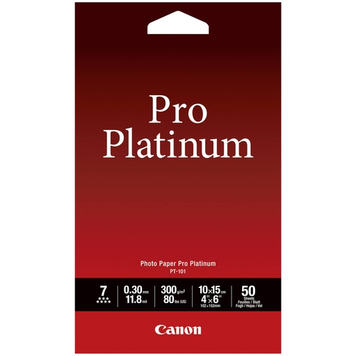 [300533] Canon PT-101 10x15 cm, 50 Sheets Photo Paper Pro Platinum   300 g