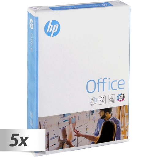 [368636] 5x 500 Sh. HP Office white A 4, 80 g, CHP 110 (Box)