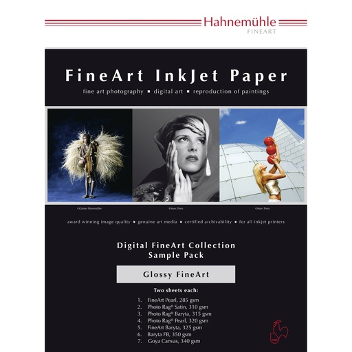 [374612] Hahnemühle Digital FineArt A 4 Testpack glossy papers