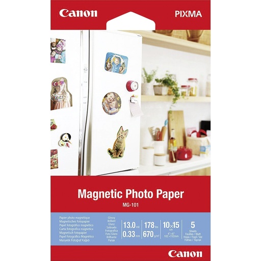 [424986] Canon MG-101 10x15 cm Magnetic Photo Paper 5 Sheets