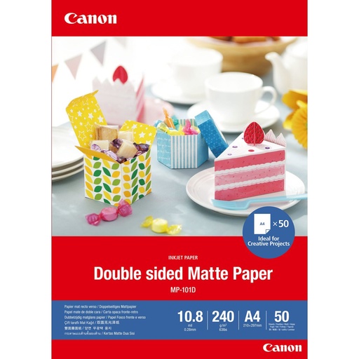 [515286] Canon MP-101 D A 4, 50 Sheets Double sided Matte Paper, 240 g