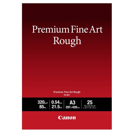 [568878] Canon FA-RG 1 Premium Fine Art Rough A 3, 25 Sheet, 320 g