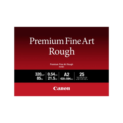 [601050] Canon FA-RG 1 Premium Fine Art Rough A 2, 25 Sheet, 320 g