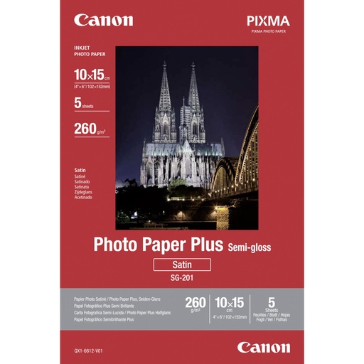 [686182] Canon SG-201 10x15 cm 4x6 5 Sheet, 260 g