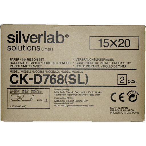 [440652] Mitsubishi CK-D 768 SL 15x20 cm 2x 200 Prints