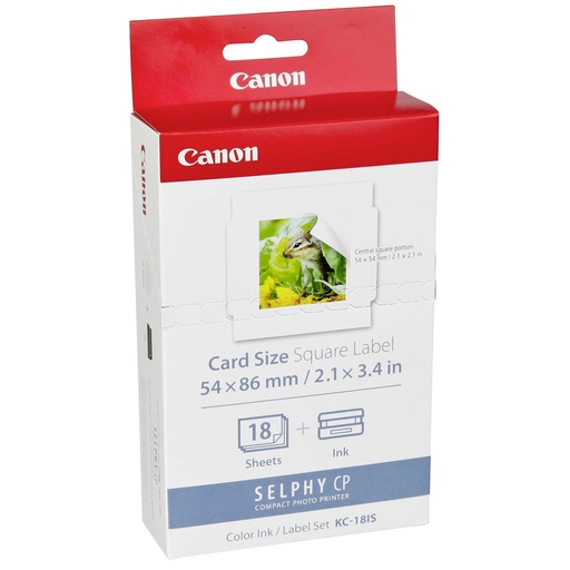 [643132] Canon KC-18 IS Sticker 50x50 mm