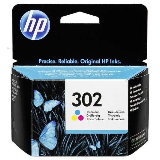 [112051] HP F6U65AE Tri-color Original Ink Cartridge No. 302