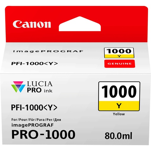 [209806] Canon PFI-1000 Y yellow