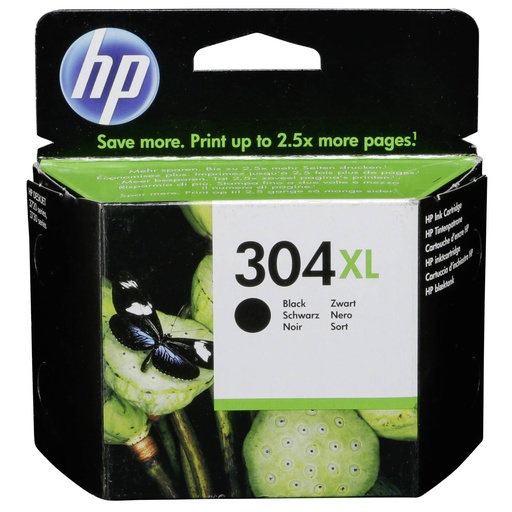 [233963] HP N9K08AE ink cartridge black No. 304 XL