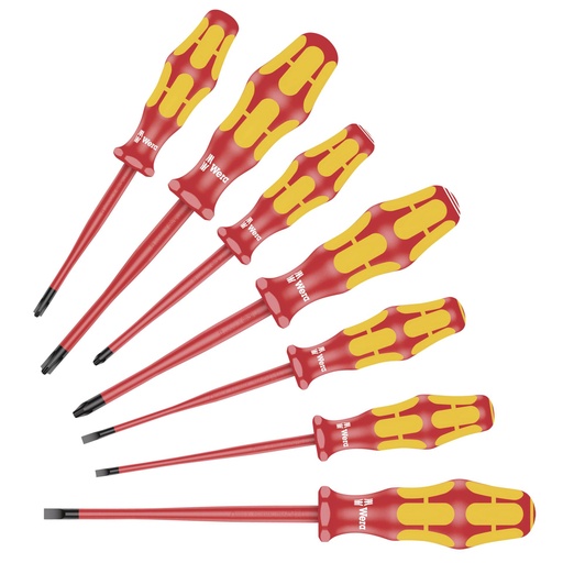 [493446] WERA 160 iSS/7 Kraftform Plus Series 100 screwdriver set