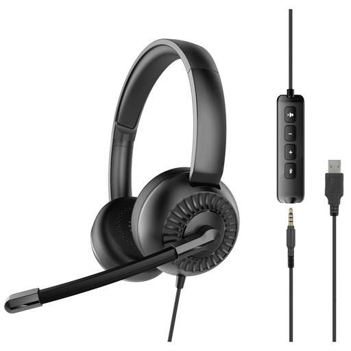 [223528] Speedlink METIS USB Stereo Headset 3.5mm with USB Soundcard
