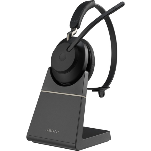 [717481] Jabra Evolve2 65 UC Mono Headset black BT USB-A + Charging Stand