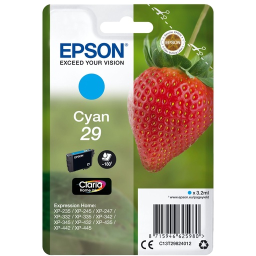 [268046] Epson ink cartridge cyan Claria Home 29            T 2982