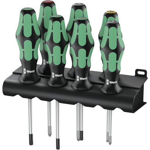 [541004] WERA 335/350/367/7 Rack screwdriver set Kraftform