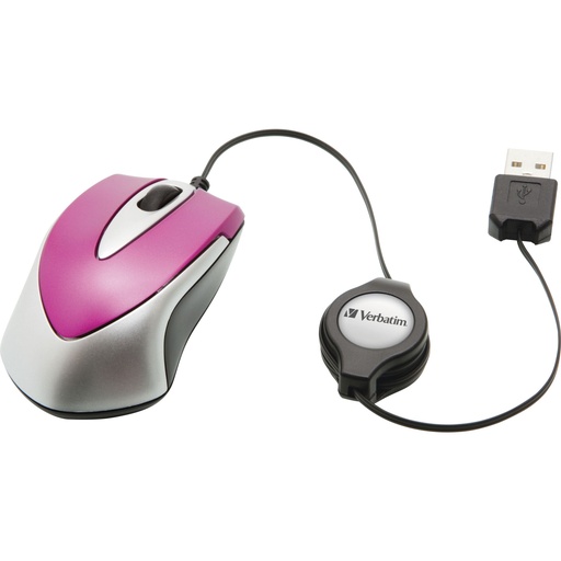 [625732] Verbatim Go Mini Optical Travel Mouse Hot Pink      49021