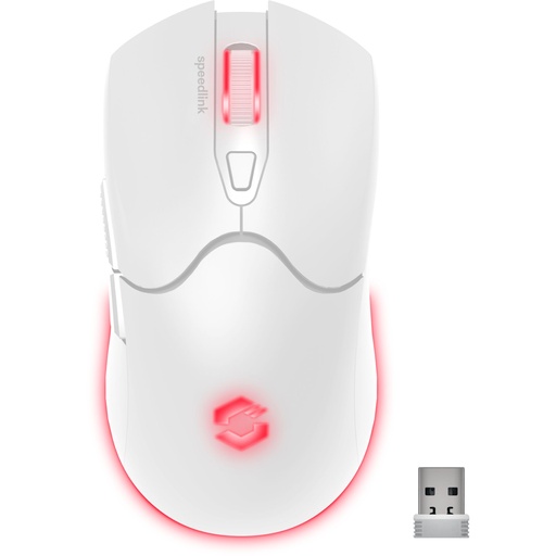 [223773] Speedlink VELOX Rechargeable RGB Gaming Mouse Wireless white