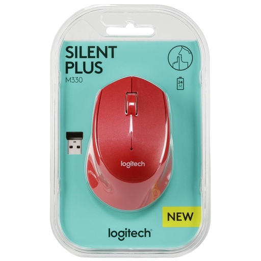 [251911] Logitech M330 Silent Plus red