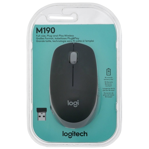 [594715] Logitech M190 grey cordless Mouse