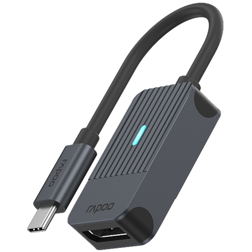 [735877] Rapoo USB-C Adapter grey USB-C to DisplayPort