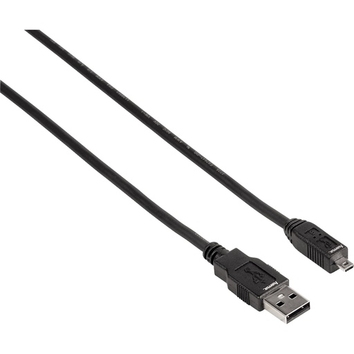 [893270] Hama USB 2.0 Cable B8 Pin USB A - mini USB B black 1,8 m