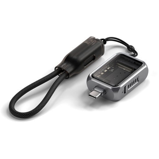 [113061] Satechi USB-C Mini NVMe SSD Enclosure space grey