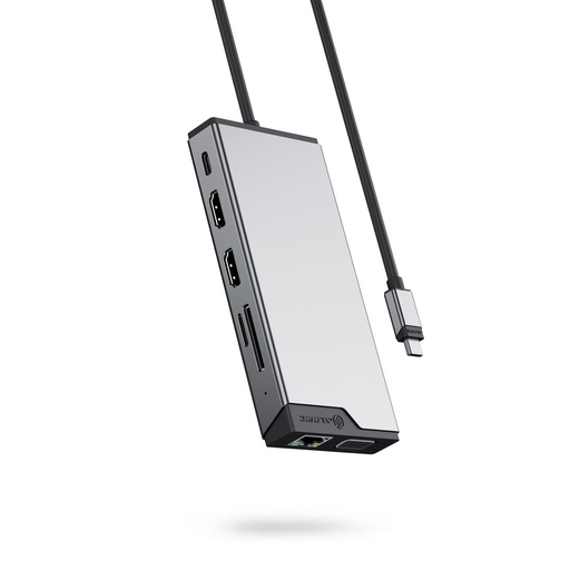 [184300] Alogic 12-in-1 USB-C PD DV3 Triple Display Docking Station