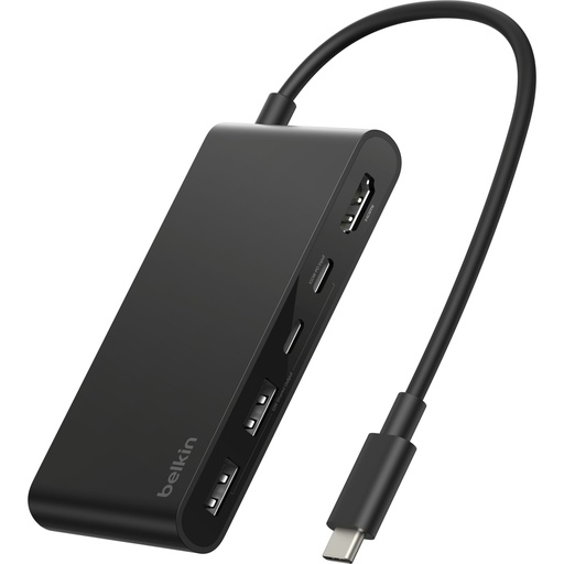 [201583] Belkin CONNECT USB-C 5-in-1 mit Dual USB-C Ports,sw.  AVC022hqBK