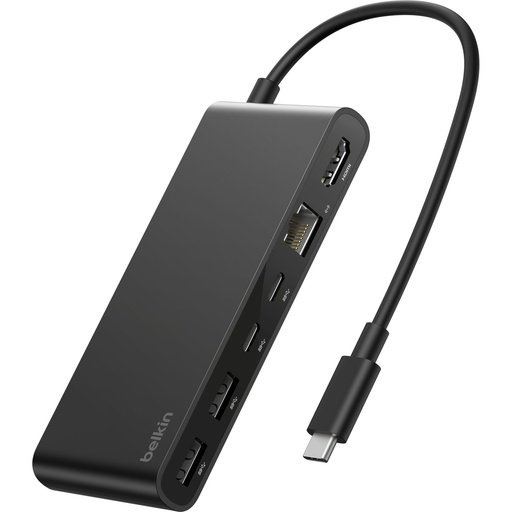 [209465] Belkin CONNECT USB-C 8-in-1 Hub Dual USB-C Ports schw.INC024hqBK