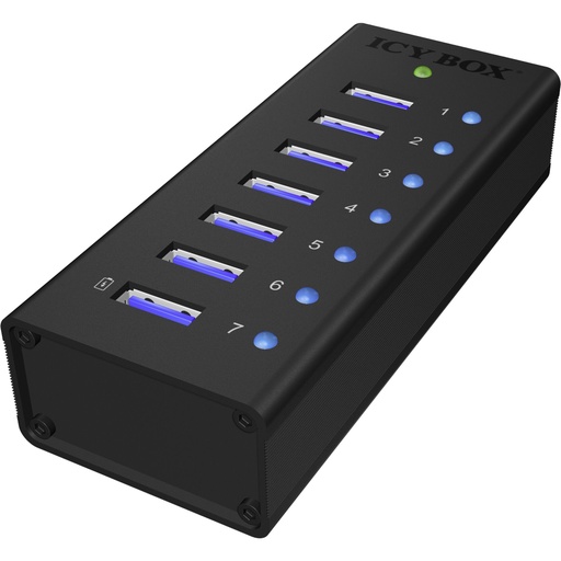[299308] ICY BOX IB-AC618 7-Port USB 3.0 Hub Aluminium