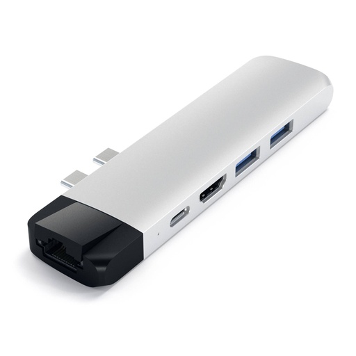 [385121] Satechi Type-C Pro Hub 4K HDMI with Ethernet silver