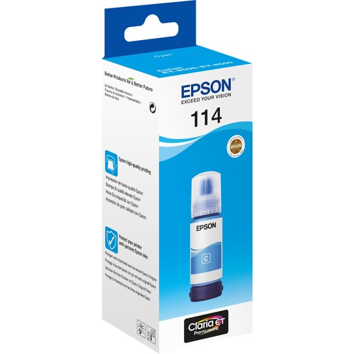 [631297] Epson EcoTank cyan T 114 70 ml               T 07B2