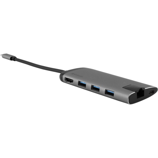 [481063] Verbatim USB-C Multiport Hub USB 3.0 HDMI Ethernet SD/microSD