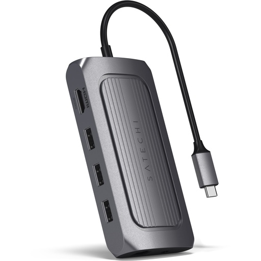 [700443] Satechi USB4 Multiport Adapter with 8K HDMI space gray