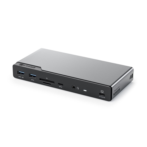 [873175] Alogic 14-in-1 USB-C PD DV4 Quad Display Docking Station Space Gr