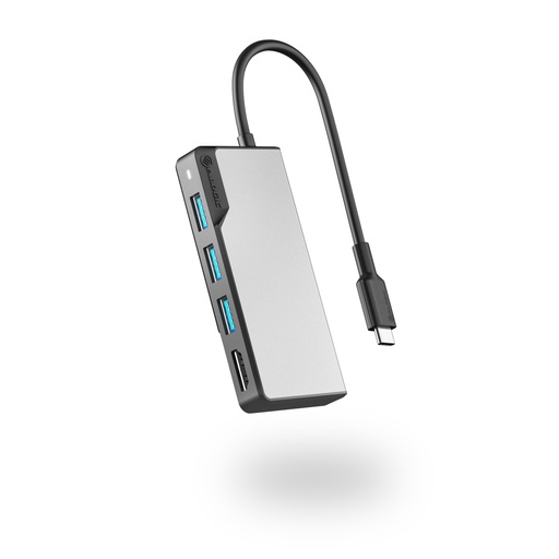 [873210] Alogic Fusion Core USB-C 5-Port Hub Space Gray