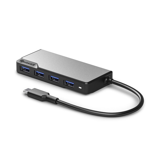 [873217] Alogic Fusion Swift USB-C 4-Port Hub Space Gray