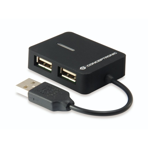[883507] Conceptronic C4PUSB2 4 Port Travel-USB Hub