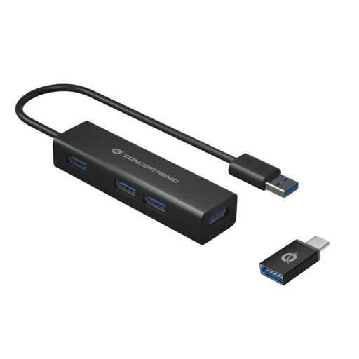 [883892] Conceptronic HUBBIES06B 4-Port-USB 3.0-Hub