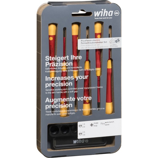 [812051] Wiha fine-blade screwdriver Set PicoFinish electric